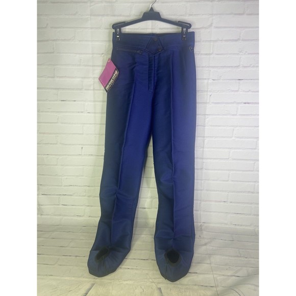 VTG Obermeyer Stirrup In Boot Prowler Ski Stretch Snow Pants Blue Womens Size 6